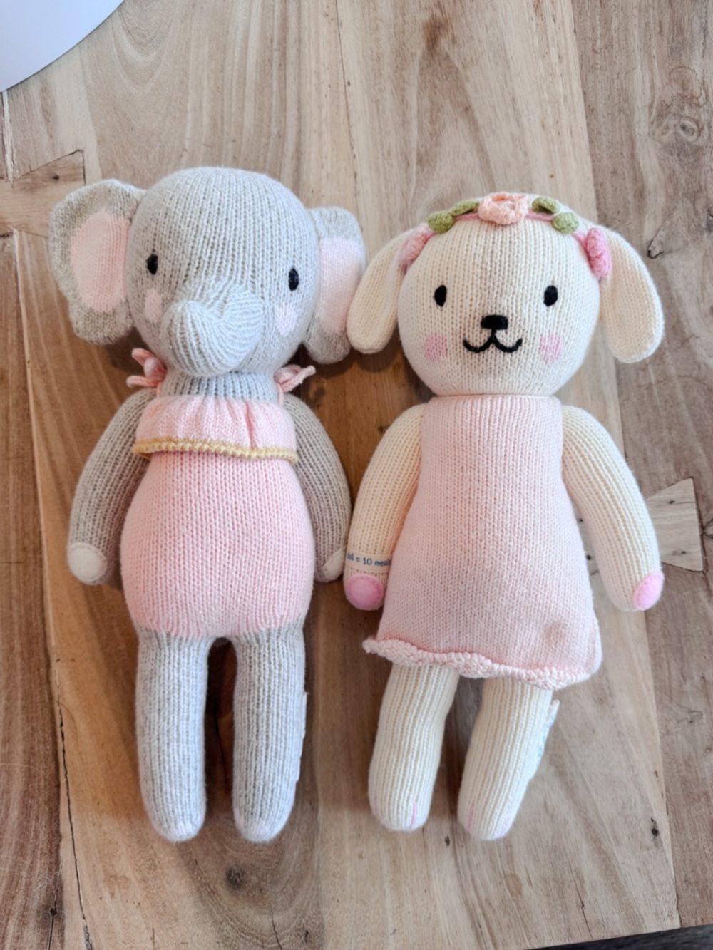 Cuddle and Kind Eloise the elephant and Charlotte the Dog